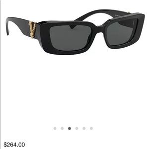 Black Versace rectangular sunglasses